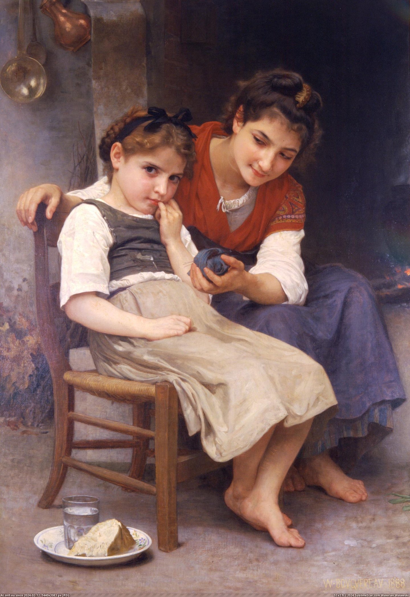 (1888) Petite Boudeuse - William Adolphe Bouguereau (in William Adolphe Bouguereau paintings (1825-1905))