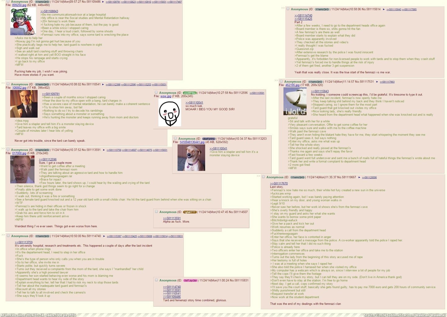 #4chan #Anon #Thrown #Touch #Tard [4chan] Anon vs Feminazi with a touch of tard thrown in. Pic. (Image of album My r/4CHAN favs))