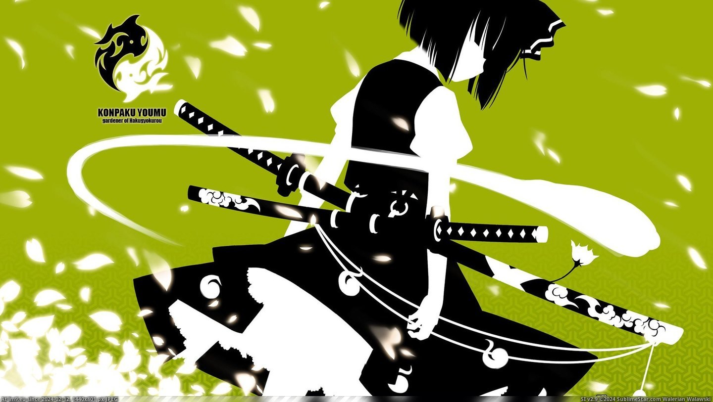 82435 Black Hair Green Konpaku Youmu Kurasawa Kyoushou Short Hair Skirt Sword Touhou Weapon Mx 1920X1080 - Anime Wallpaper (in Anime Wallpapers 1920x1080 (HD manga))