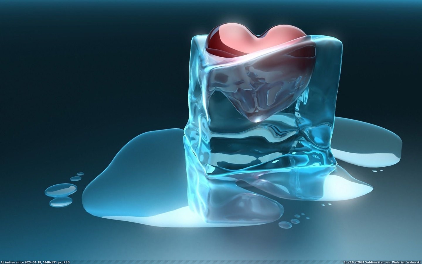 Abstract_Iced Heart (in 1920x1200 wallpapers HD)