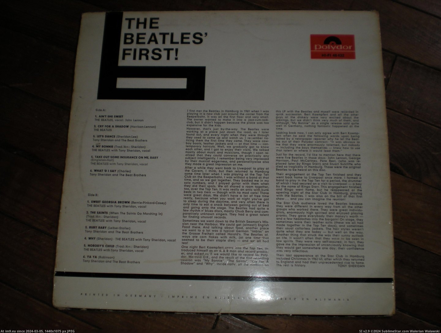  #Beatles  Beatles First 6 Pic. (Image of album new 1))