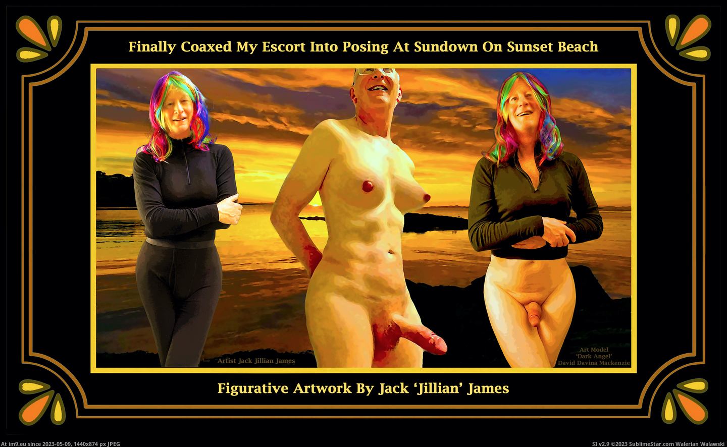 #Art #Gay #Model #Shemale #Angel #Cock #Clothed #Erotic #Dark #Undressed #Unclothed #Penis Clothed Unclothed Amateur David Davina Collage Pic. (Obraz z album Instant Upload))