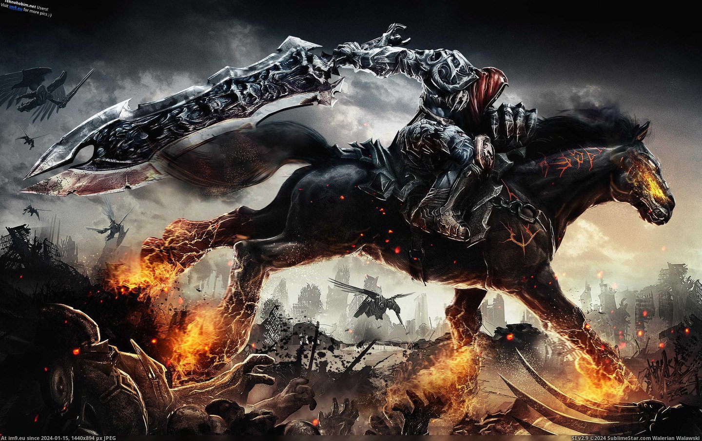 #Wallpaper #Wide #Darksiders #Game Darksiders Game Wide HD Wallpaper Pic. (Image of album Unique HD Wallpapers))