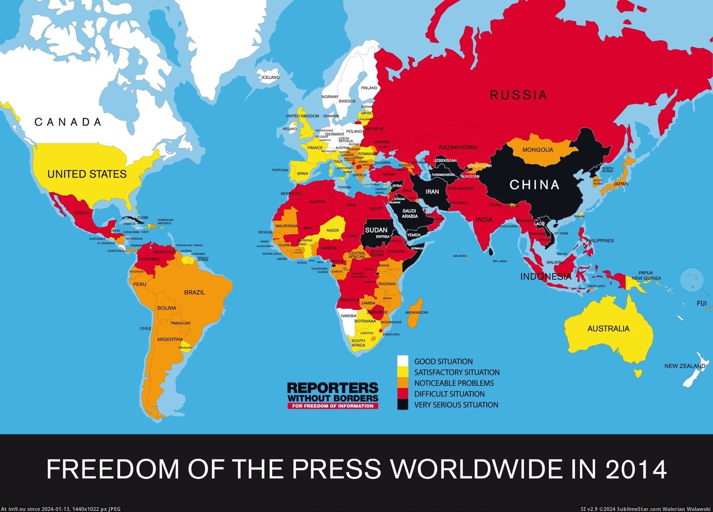 #World #Freedom #Press #Index [Dataisbeautiful] 2014 World Press Freedom Index Pic. (Bild von album My r/DATAISBEAUTIFUL favs))