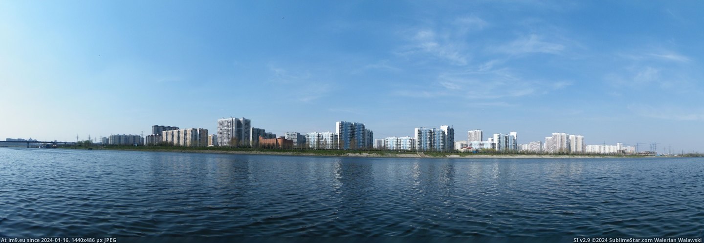 #River #South #District #Panorama #Maryino #East #Moscow District Maryino, South East Of Moscow, River Side Panorama Pic. (Изображение из альбом Panoramic Photos Moscow City))