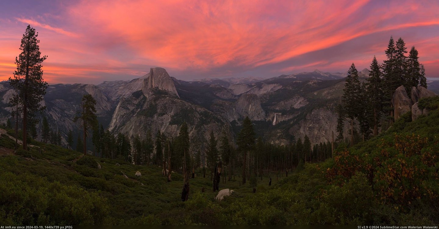 #Park #National #American #Yosemite #Beauty #Sunset [Earthporn] American Beauty - Yosemite National Park after Sunset [2048X1063] Pic. (Bild von album My r/EARTHPORN favs))