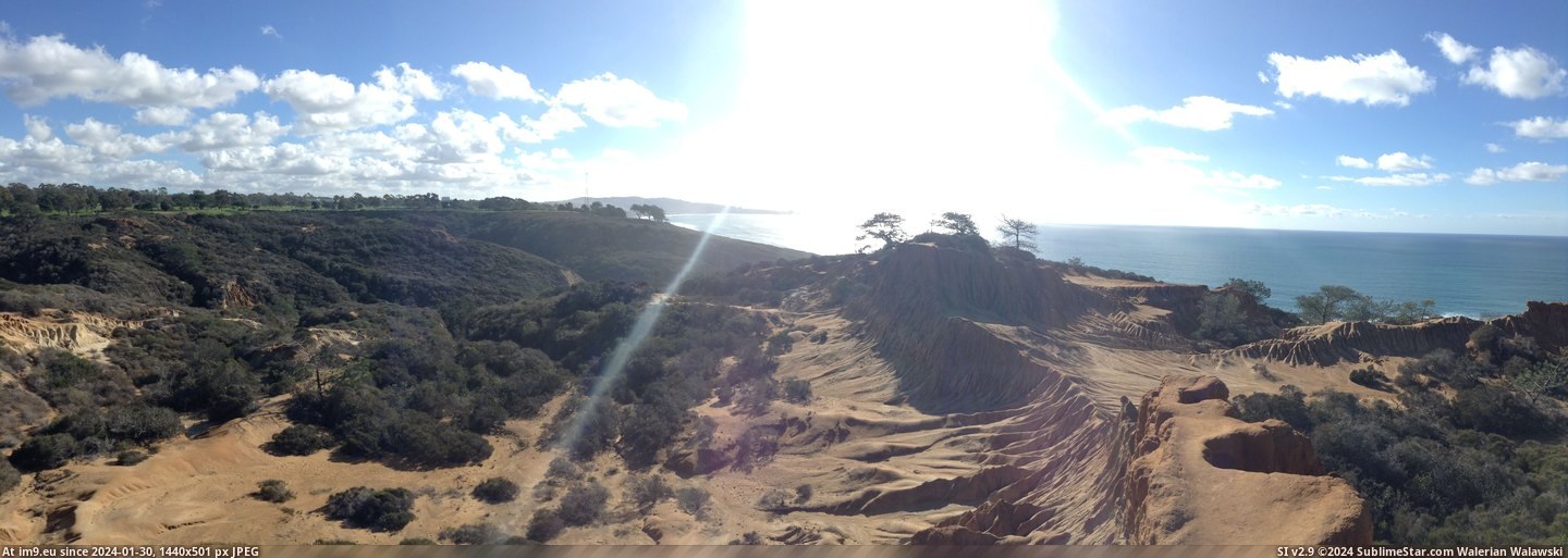 #Natural #Hill #Pines #Broken #Reserve [Earthporn] Broken Hill in Torrey Pines Natural Reserve [6976x2440] Pic. (Obraz z album My r/EARTHPORN favs))