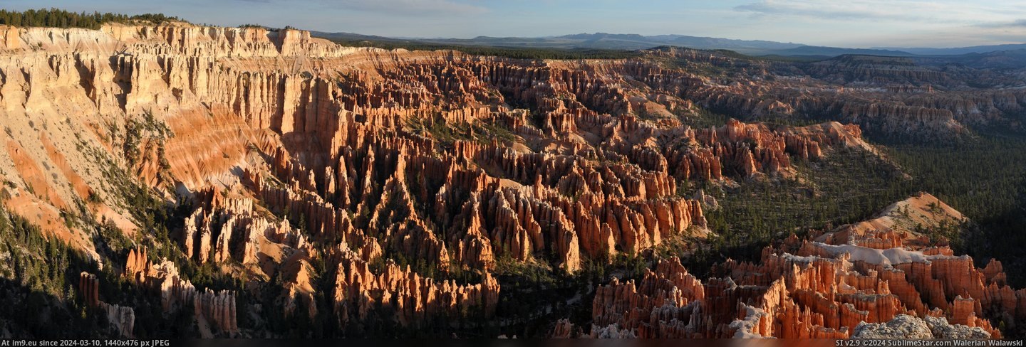 #Canyon #Sunrise #7077x2353 #Panorama #Bryce [Earthporn] Bryce Canyon Sunrise Panorama [7077x2353] [OC] Pic. (Image of album My r/EARTHPORN favs))
