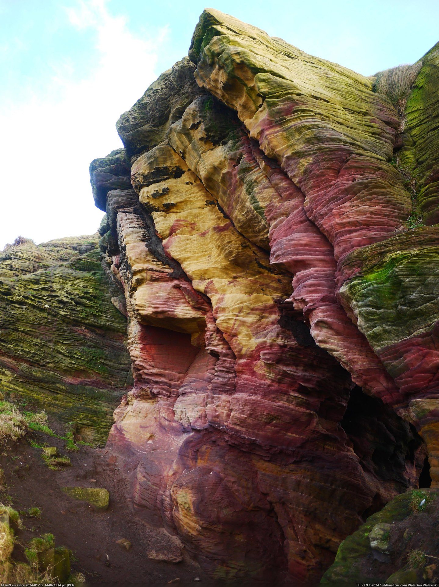#Rock #Scotland #Anstruther #Colored #Formations [Earthporn] Colored rock formations near Anstruther, Scotland [3,000 x 4,000] [OC] Pic. (Изображение из альбом My r/EARTHPORN favs))