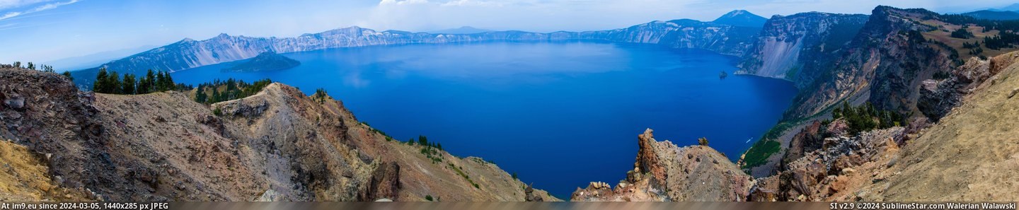 #Lake #Crater #Usa [Earthporn] Crater Lake, OR, USA  [6499x1299] Pic. (Image of album My r/EARTHPORN favs))