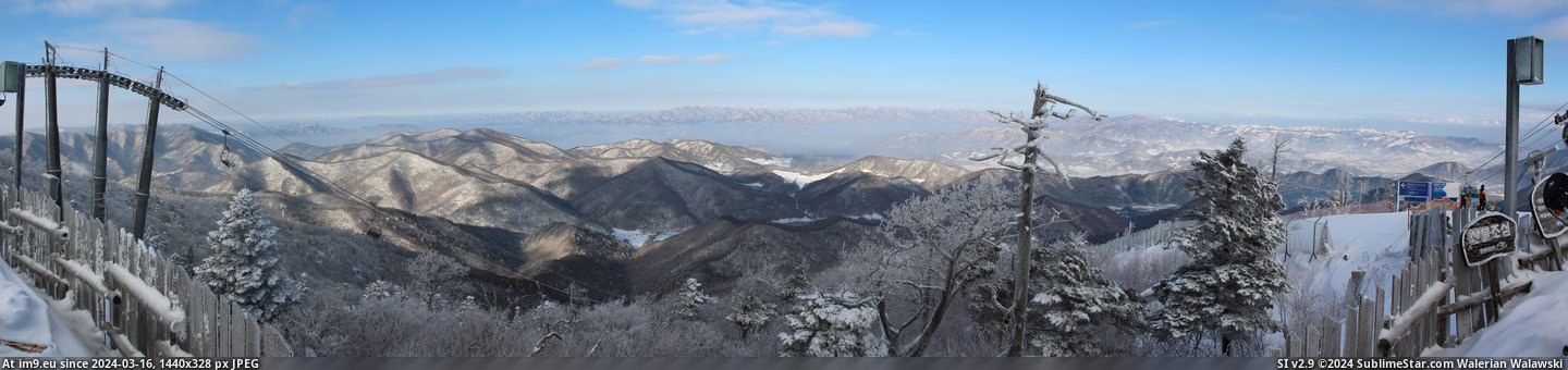 #South #Korea #Myeon #Panoramic #Daegwallyeong [Earthporn] Daegwallyeong-myeon, South Korea (Panoramic) [14414x3292] Pic. (Изображение из альбом My r/EARTHPORN favs))