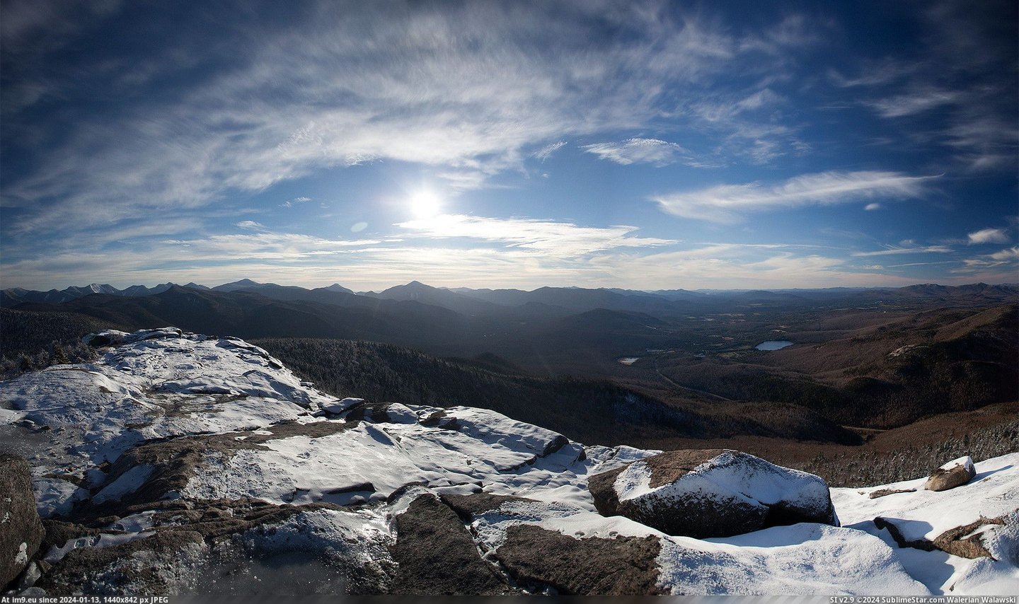 #Mountain #Cascade #Adirondaks #Summit [Earthporn] From the summit of Cascade Mountain, Adirondaks [2048x1209][OC] Pic. (Image of album My r/EARTHPORN favs))