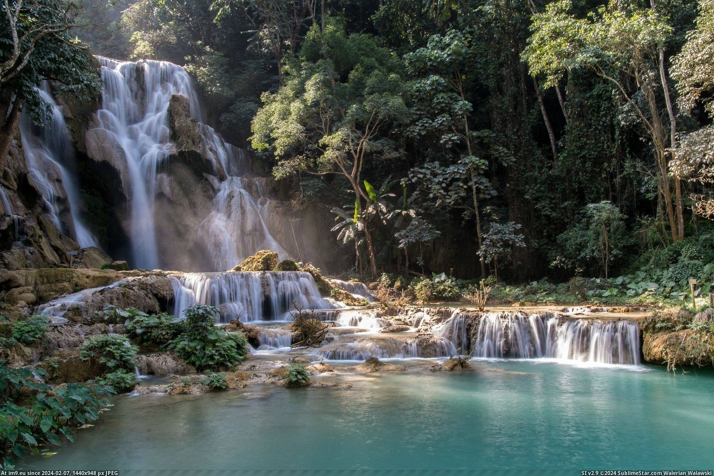 #Falls #Laos #4928x3264 [Earthporn] Kuang Si Falls, Laos  [4928x3264] Pic. (Obraz z album My r/EARTHPORN favs))