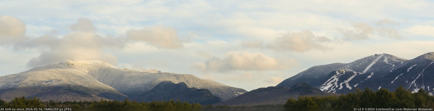 #Mountain #Lafayette #Cannon [Earthporn] Mt. Lafayette and Cannon Mountain [OC][4451x1123] Pic. (Obraz z album My r/EARTHPORN favs))