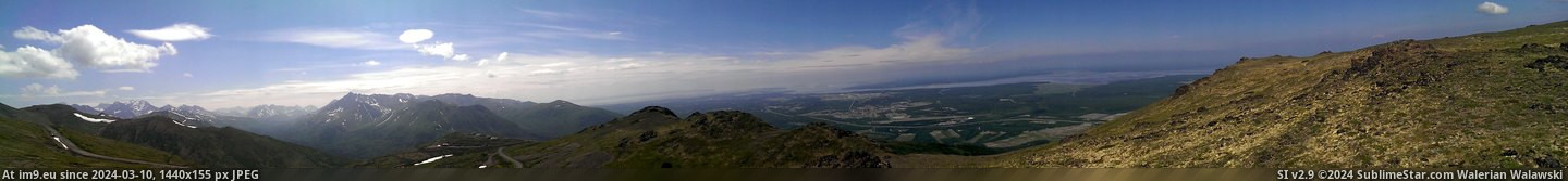#Point #Alaska #Anchorage #Rendezvous #7244x790 #Peak #Panorama [Earthporn] Panorama at peak of Rendezvous Point near Anchorage, Alaska. [7244x790] [OC] Pic. (Obraz z album My r/EARTHPORN favs))