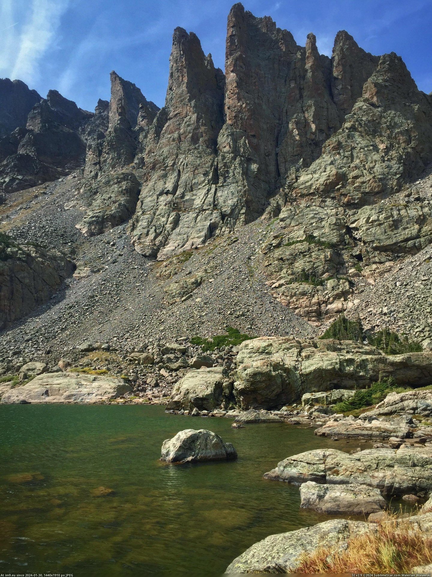 #Park #National #Mountain #Usa #Named #Pond #Spires #Colorado #Sky #Cathedral #Rocky [Earthporn] Sky Pond and the appropriately named Cathedral Spires in Rocky Mountain National Park, Colorado, USA  [2448x3259] Pic. (Image of album My r/EARTHPORN favs))
