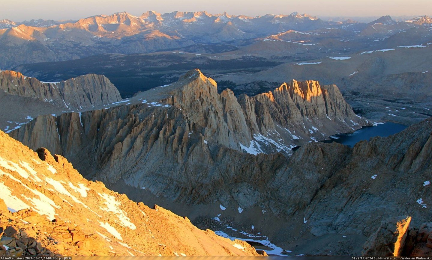 #Mount #Whitney #Sunrise [Earthporn] Sunrise from Mount Whitney, CA.  [2048x1230] Pic. (Image of album My r/EARTHPORN favs))