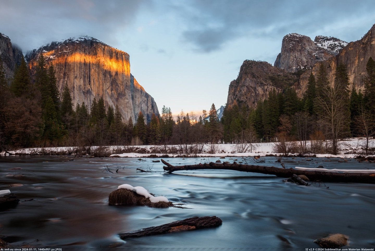 #Valley #Yosemite #Majestic #Winter [Earthporn] The majestic view of Valley View at Yosemite in winter  [9216x6912] Pic. (Obraz z album My r/EARTHPORN favs))