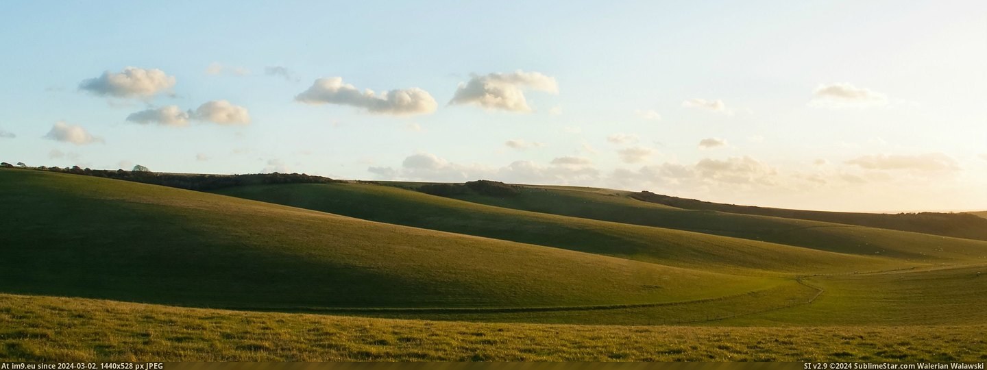 #England #Rolling #Sussex #Hills [Earthporn] The rolling hills of Sussex, England  [2955x1095] Pic. (Image of album My r/EARTHPORN favs))