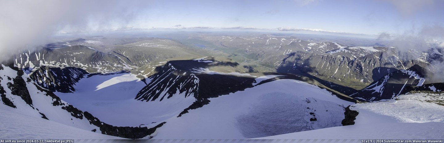 #Top #Kebnekaise #Sweden [Earthporn] Top Of Sweden Looking Down, Kebnekaise. [5884x1868] [OC] Pic. (Image of album My r/EARTHPORN favs))