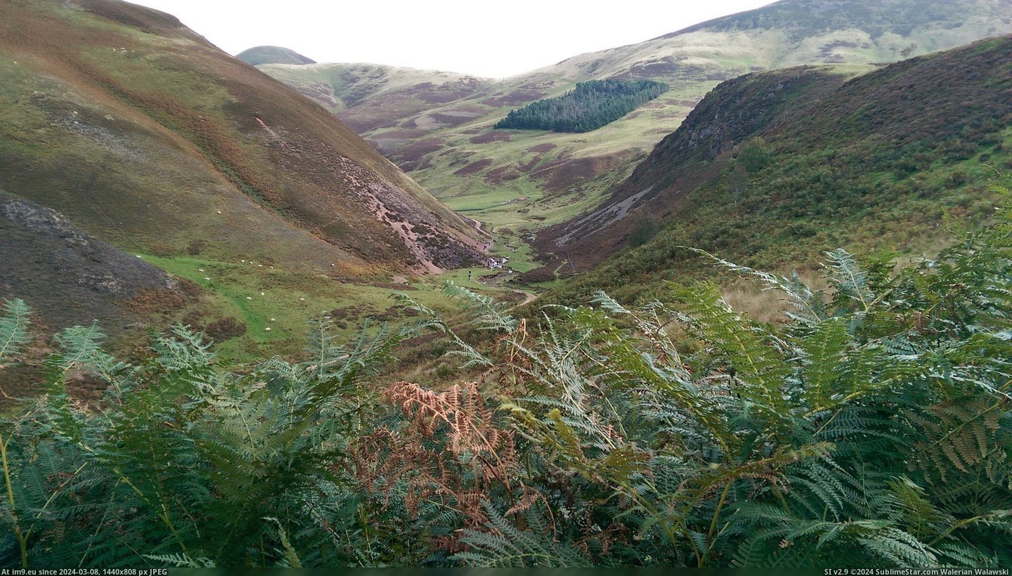 #Valley #Hills #2688x1520 #Scotland [Earthporn] Valley in the Pentland Hills, Scotland  (2688x1520) Pic. (Изображение из альбом My r/EARTHPORN favs))