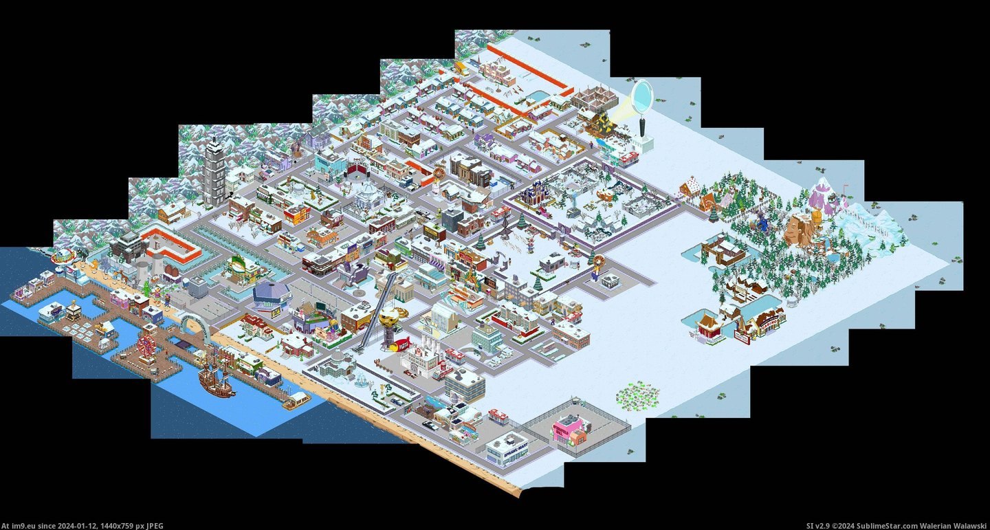 #Gaming #Out #Map #Tapped #Springfield #Piecing #Entire #Finally #Finished [Gaming] Finally finished piecing together my entire Springfield map... (Tapped Out) Pic. (Bild von album My r/GAMING favs))