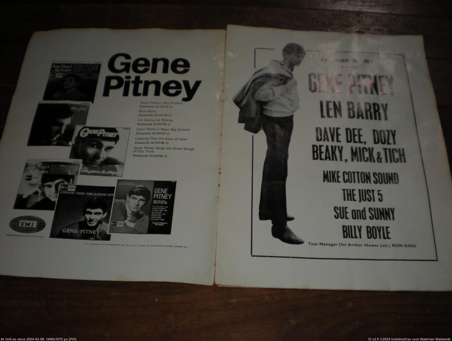 #Gene #Pitney #Prog Gene Pitney prog 3 Pic. (Bild von album new 1))
