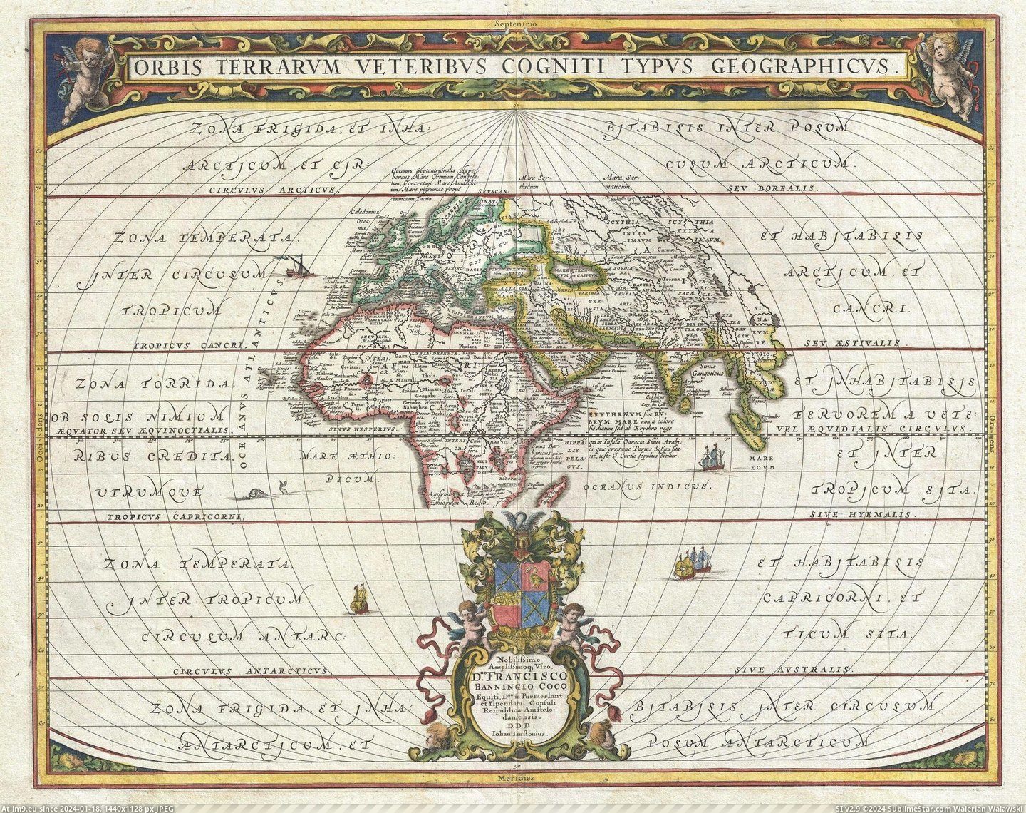 #World #Map #Janssonius #Jan #Ancients [Mapporn] 1650 map of the world as it was known to the ancients by Jan Janssonius [2,100 x 1,657] Pic. (Obraz z album My r/MAPS favs))