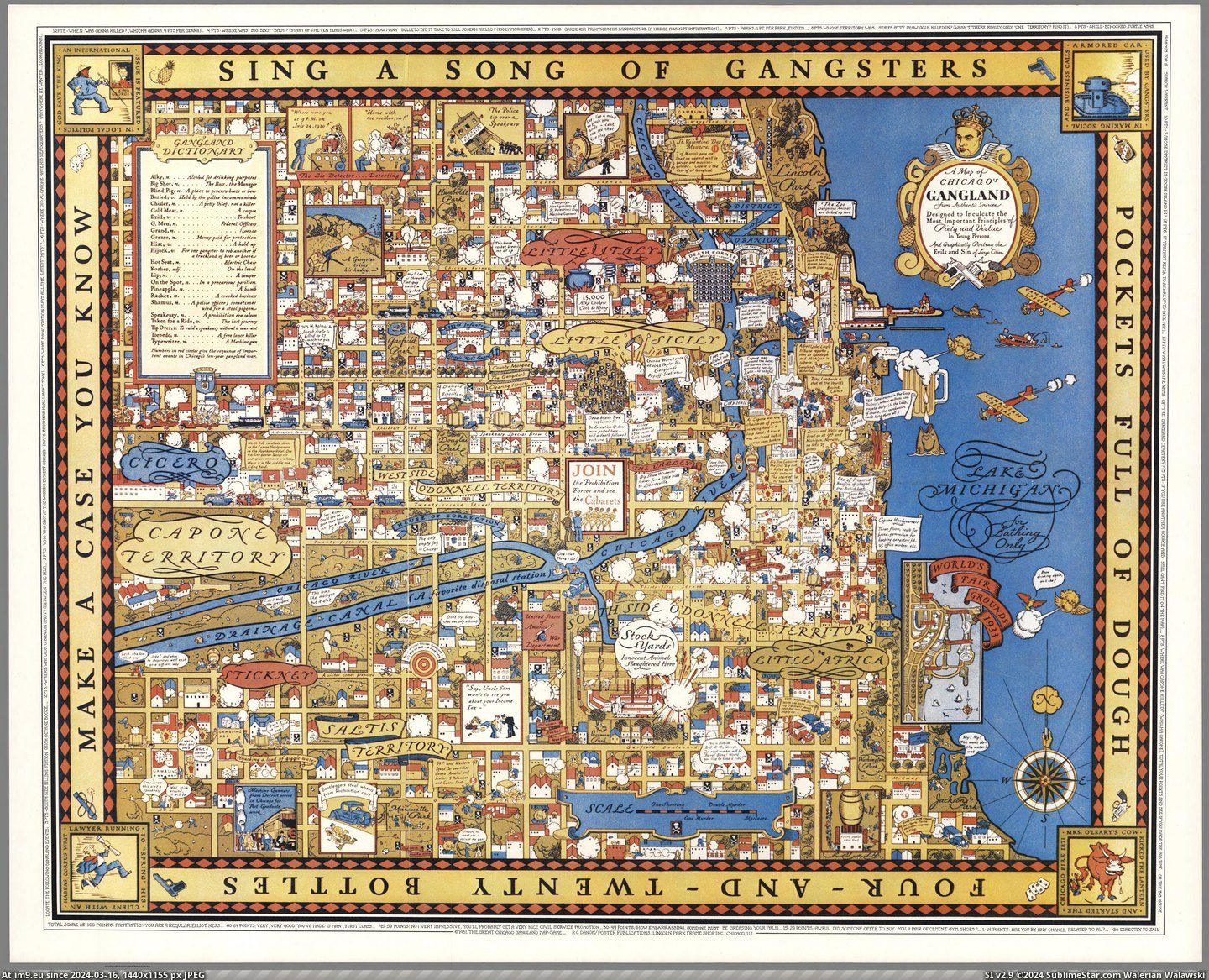 #Young #Map #Chicago #Principles #Inculcate #Piety #Virtue #Important #Designed #Gangland [Mapporn] A map of Chicago's Gangland (1981). 'Designed to inculcate the most important principles of piety and virtue in young  Pic. (Obraz z album My r/MAPS favs))