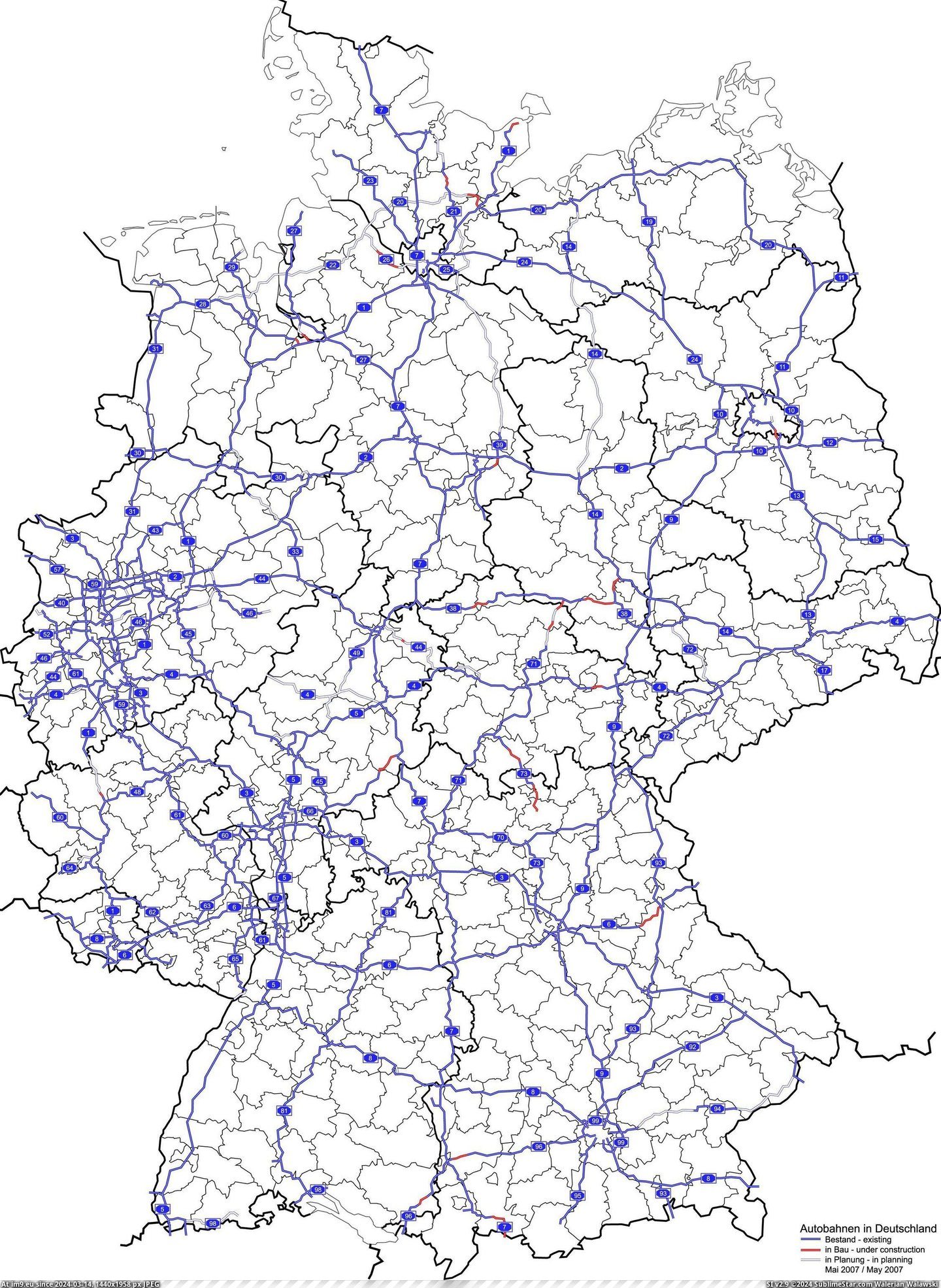 #Germany  #Autobahns [Mapporn] Autobahns of Germany [2251x3073] Pic. (Bild von album My r/MAPS favs))