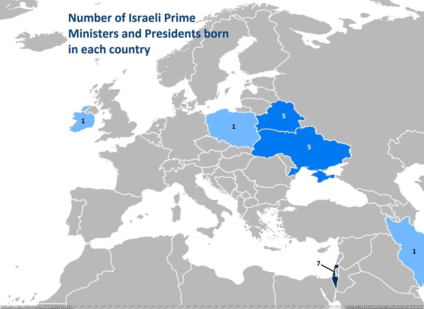 #Places #Birth #Presidents #2100x1525 #Ministers #Prime #Israel [Mapporn] Birth Places of Israel's Prime Ministers and Presidents [OC] [2100x1525] Pic. (Bild von album My r/MAPS favs))
