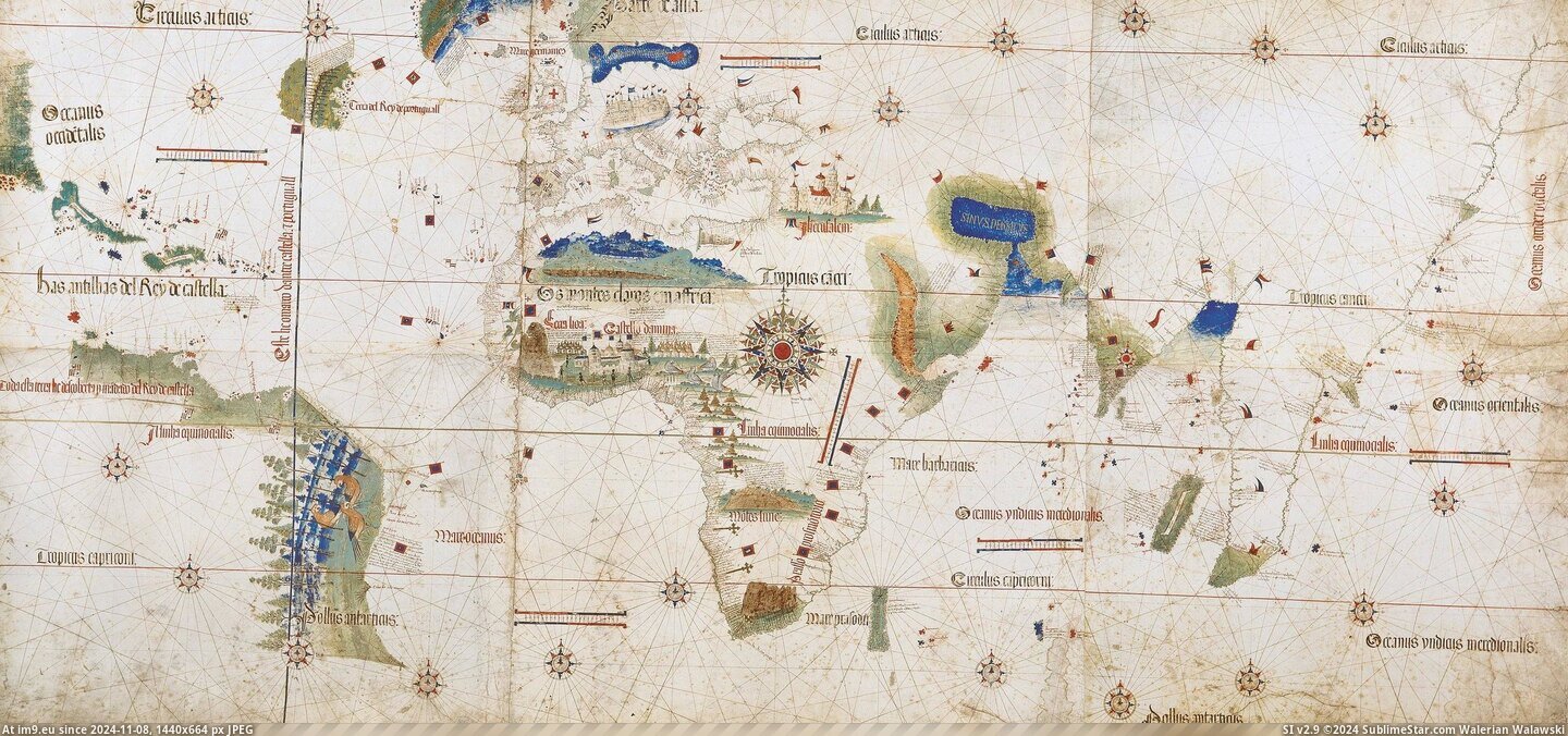  #Map  [Mapporn] Cantino Map 1502 [2789x1298] Pic. (Imagen de album My r/MAPS favs))