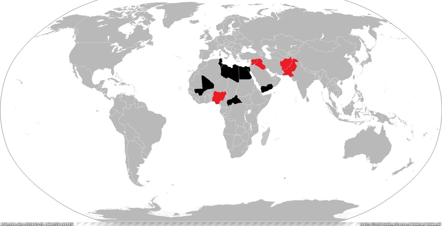 #Countries #Lost #2753x1400 #Significant #Islamists #Territory #Fallen [Mapporn] Countries that have either fallen to or lost significant territory to Islamists since 2011. [2753x1400] Pic. (Image of album My r/MAPS favs))