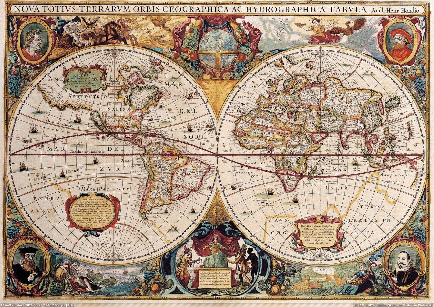 #Map #Hemisphere #Double [Mapporn] Double Hemisphere Map (1630) [3645x2563] Pic. (Image of album My r/MAPS favs))