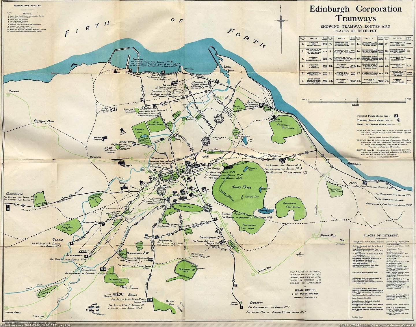  #Edinburgh  [Mapporn] Edinburgh Corporation Tramways [2500x1959] Pic. (Image of album My r/MAPS favs))