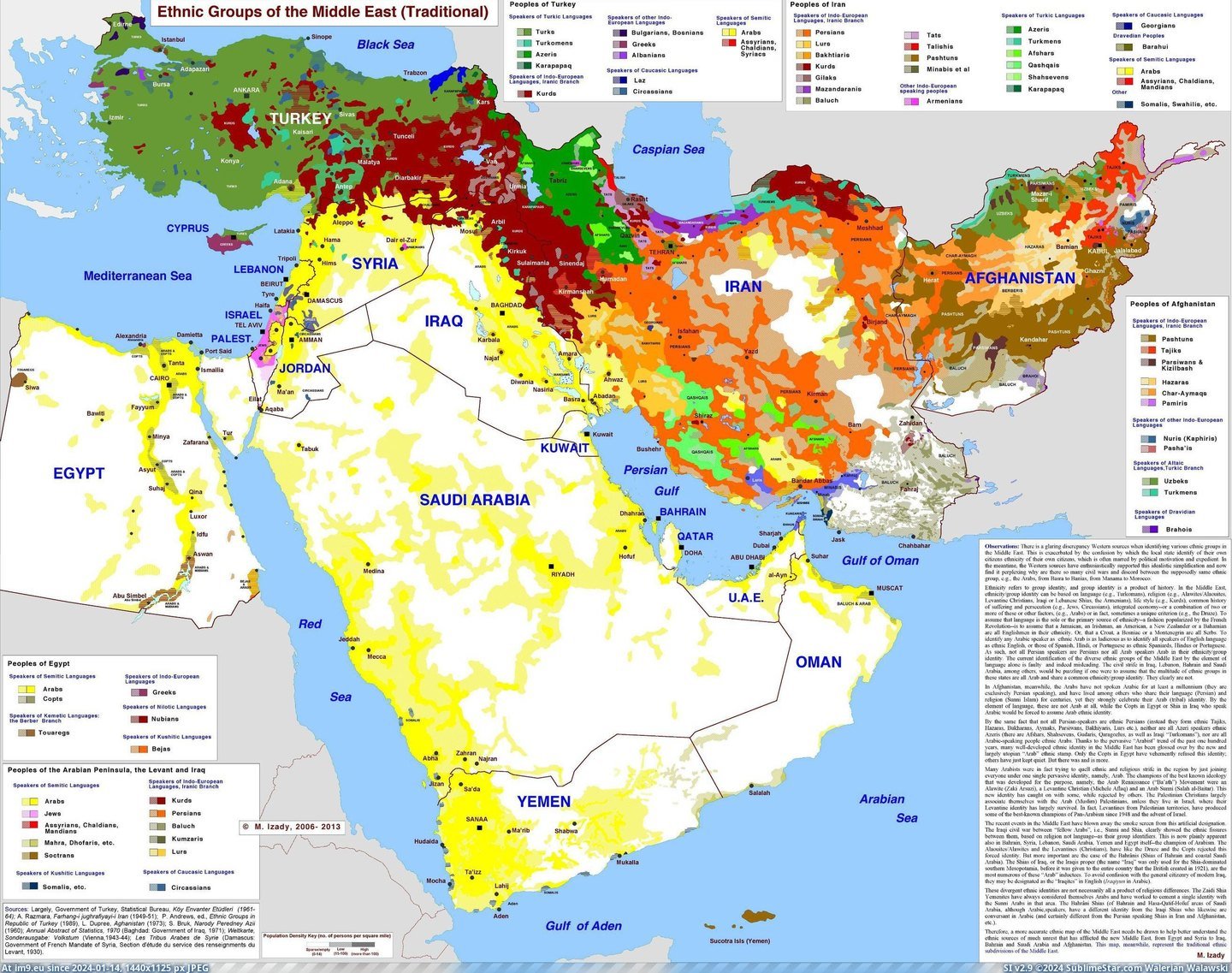 #East #Groups #Ethnic [Mapporn] Ethnic Groups in The Middle East (7288x5736) Pic. (Изображение из альбом My r/MAPS favs))