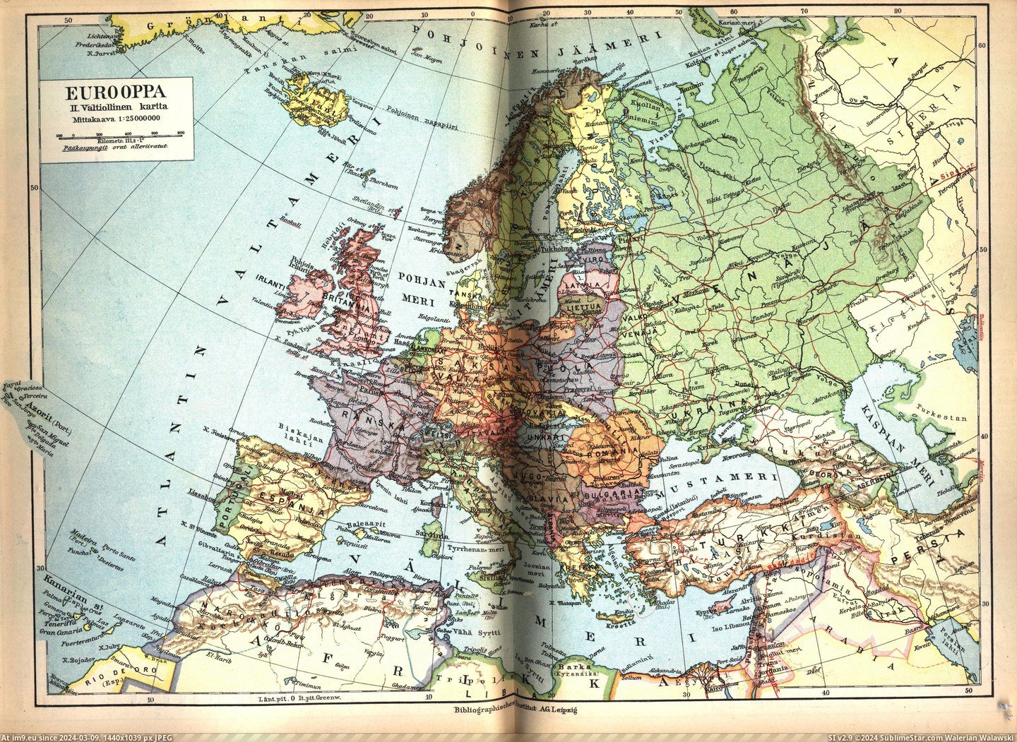 #4000x3000 #Eurooppa #Finland [Mapporn] Finland's 'Eurooppa' 1938 [4000x3000] Pic. (Obraz z album My r/MAPS favs))