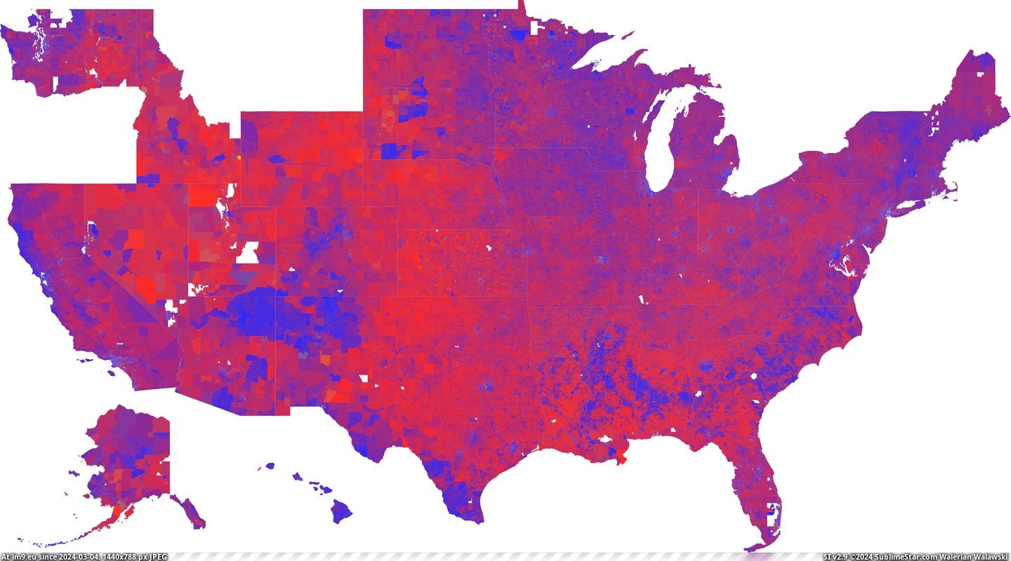 #Map #Giant #Wolf #Presidential #Stephen #Results #Level #Election [Mapporn] Giant precinct-level map of the results of the U.S. Presidential Election 2008 [creator: Stephen Wolf] [10555x5788] Pic. (Obraz z album My r/MAPS favs))