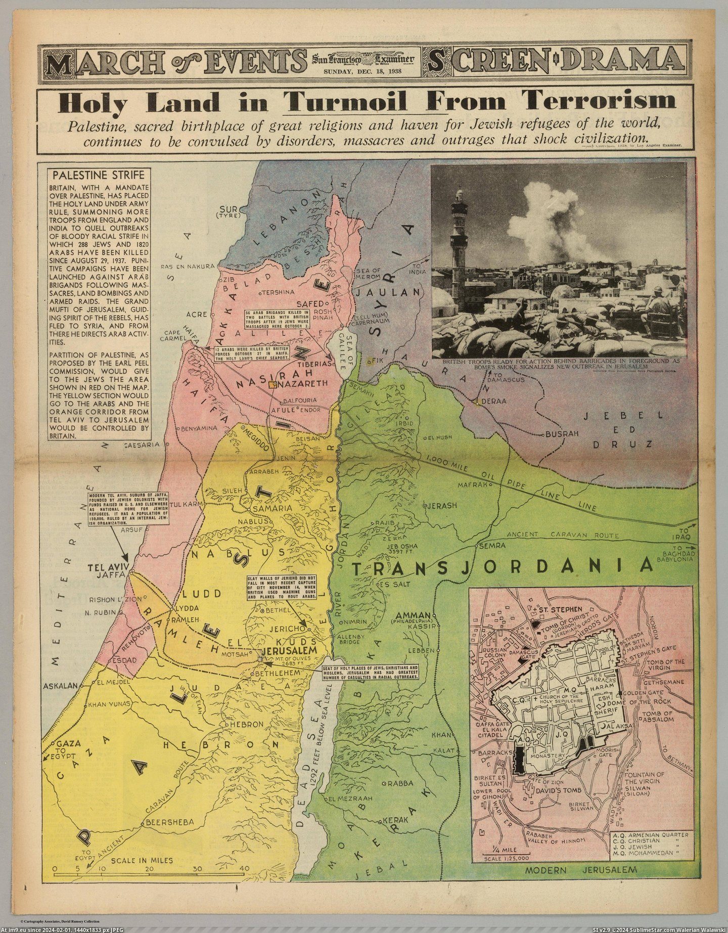 #San #Land #Published #Terrorism #Holy #Dec [Mapporn] 'Holy Land in Turmoil from Terrorism', published in the San Franicisco Examiner, Dec 18. 1938 [4161x5310] Pic. (Image of album My r/MAPS favs))