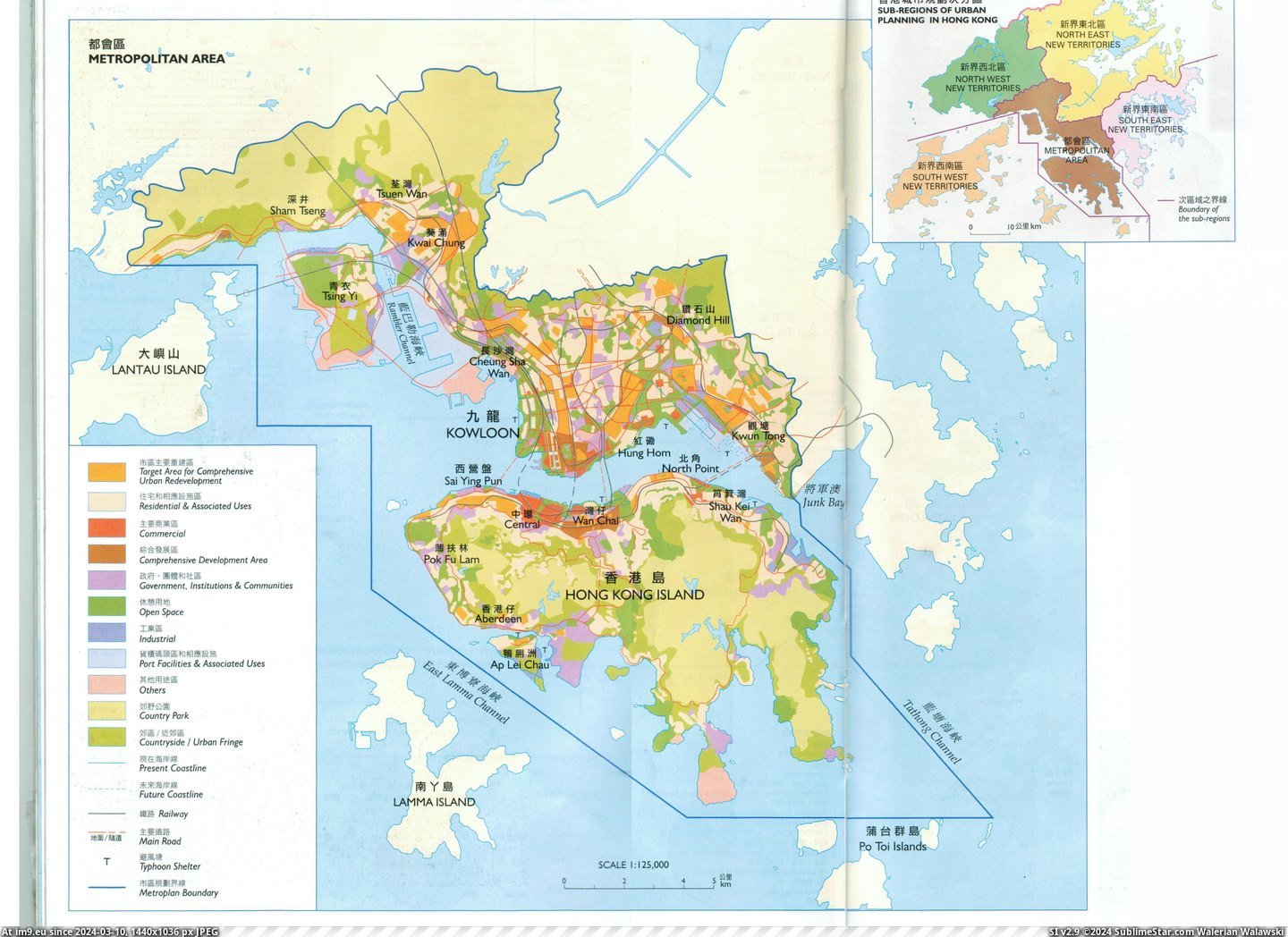 #Metropolitan #Area #Kong #Land #Hong [Mapporn] Land Use of the Metropolitan Area of Hong Kong [4076x2945] Pic. (Obraz z album My r/MAPS favs))