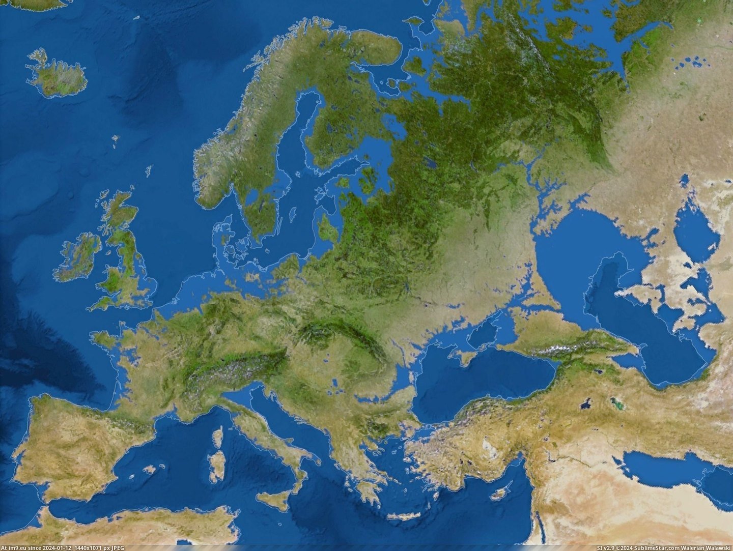 #Map #Europe #2048x1536 #Level #Rise #Sea #Foot [Mapporn] Map of Europe after a 216 foot sea level rise [2048x1536] Pic. (Image of album My r/MAPS favs))