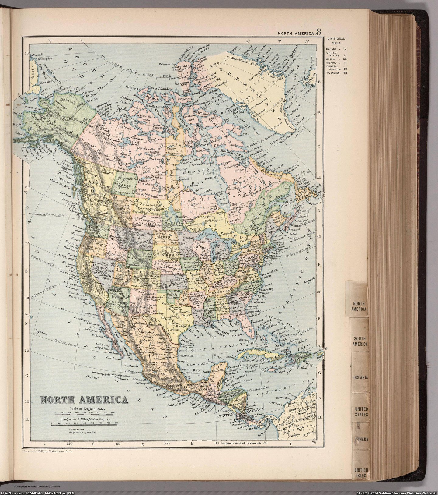 #North #Appleton #America [Mapporn] North America in 1892, made by D. Appleton & Co. [4270x4795] Pic. (Image of album My r/MAPS favs))
