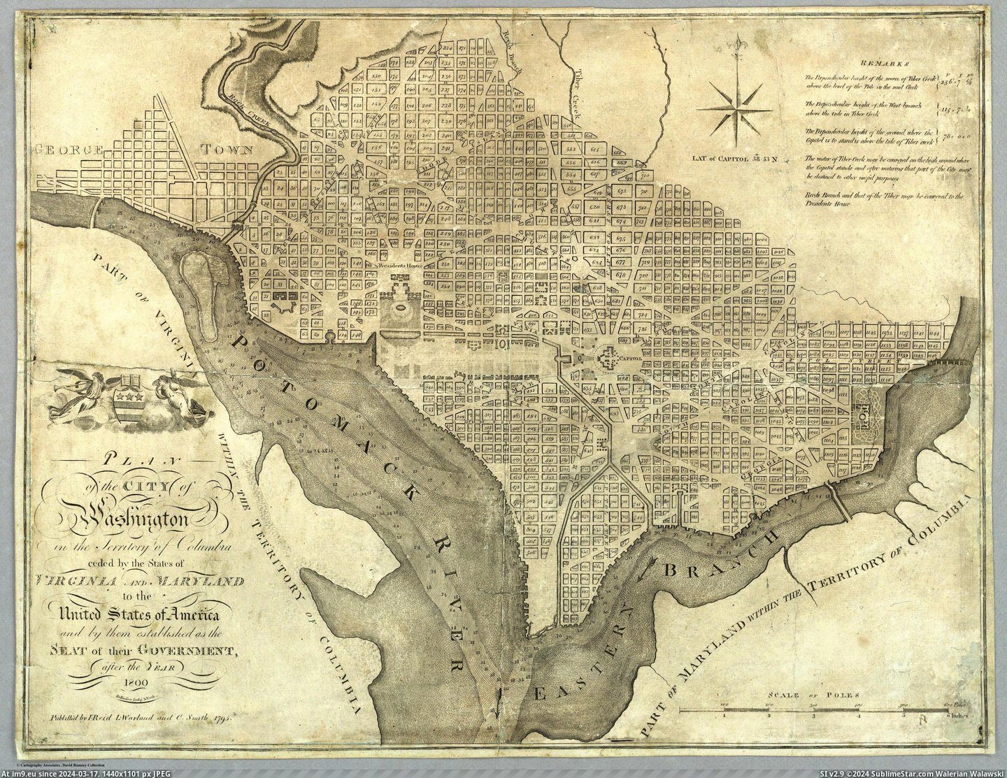#City #States #Washington #Virginia #Maryland #Unite #Ceded #Columbia #Plan #Territory [Mapporn] “Plan of the City of Washington in the Territory of Columbia ceded by the States of Virginia And Maryland to the Unite Pic. (Image of album My r/MAPS favs))