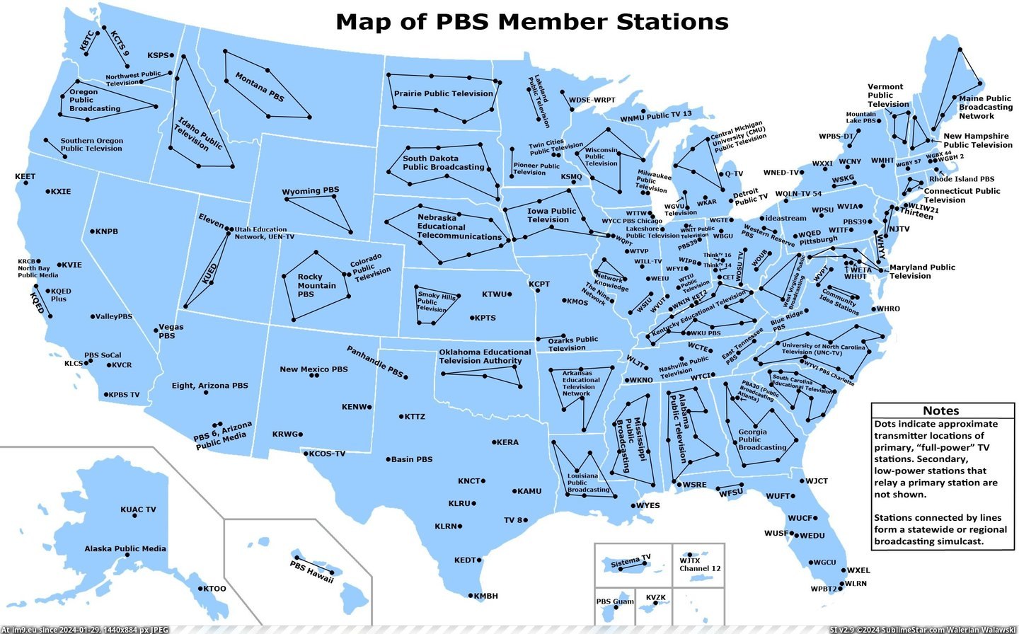 #Map #Public #States #Pbs #Television #United #Member #Stations [Mapporn] Public television in the United States: Map of PBS member stations  [2500x1546] Pic. (Image of album My r/MAPS favs))
