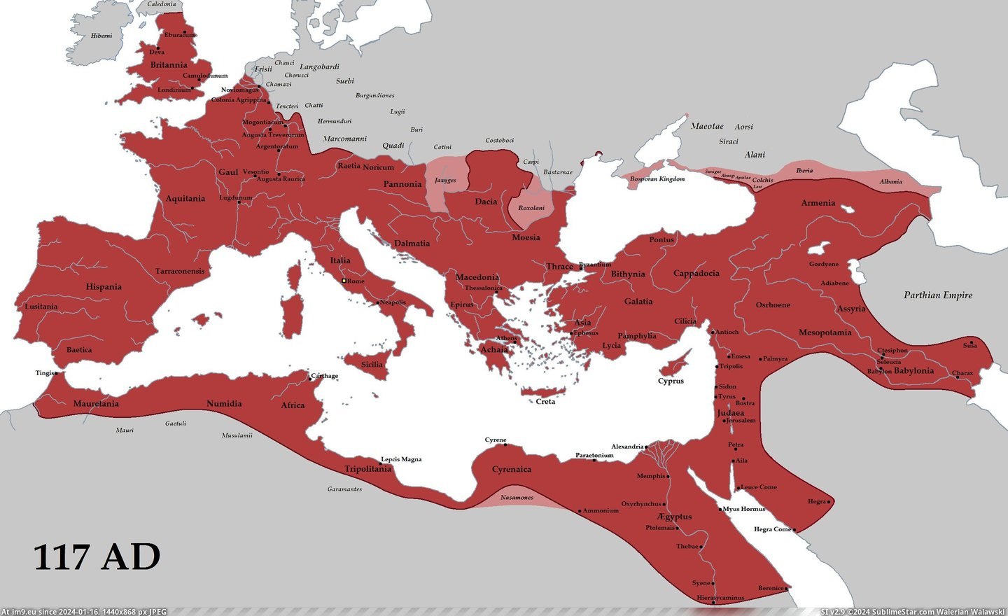 #Empire #Roman #Emperor #Trajan #Actual #Height [Mapporn] The actual Roman Empire at its height, under Emperor Trajan [2,534 × 1,540] Pic. (Obraz z album My r/MAPS favs))