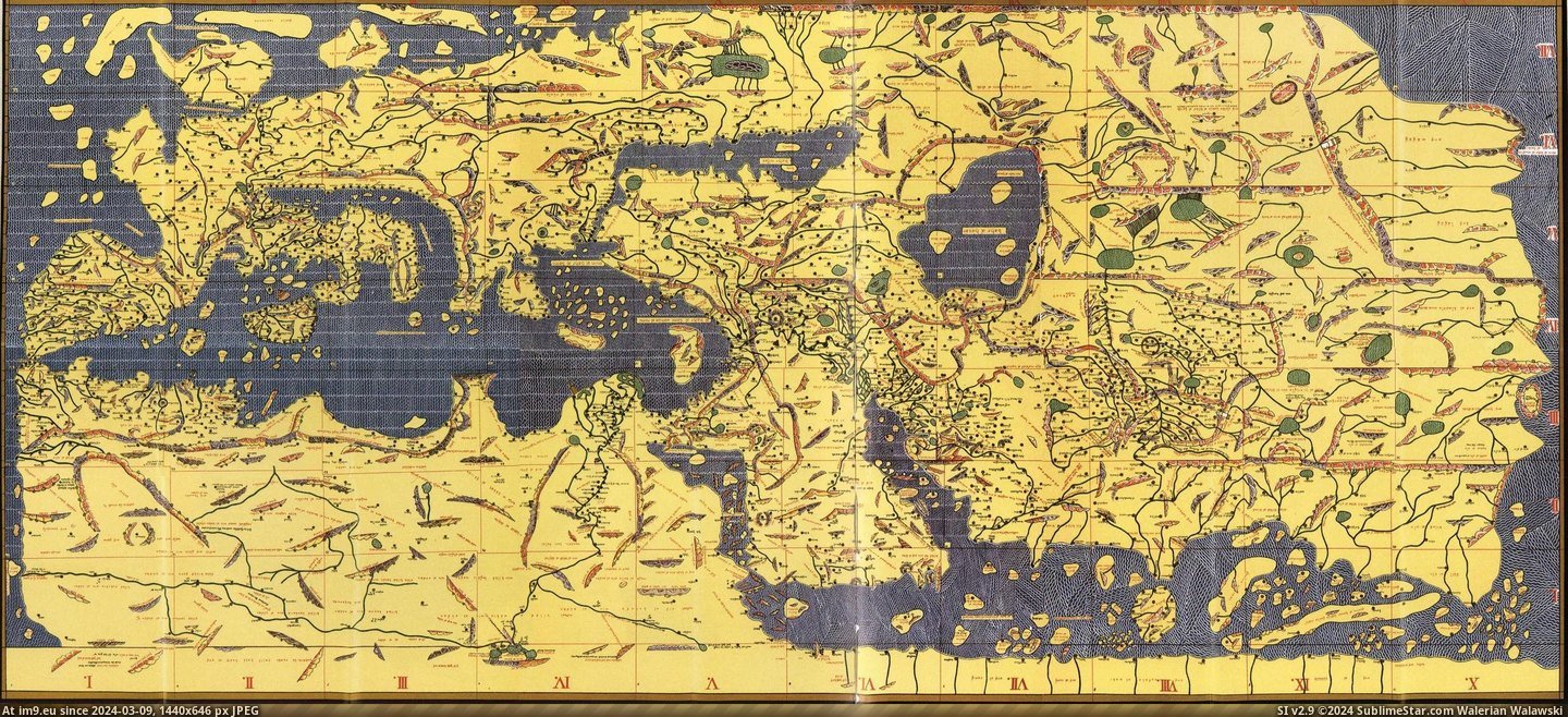 #World #Arab #Idrisi #Rogeriana #Tabula #Muhammad #Geographer [Mapporn] The Tabula Rogeriana of the known world by Arab geographer Muhammad al-Idrisi in 1154. [2,481 x 1,125] Pic. (Image of album My r/MAPS favs))