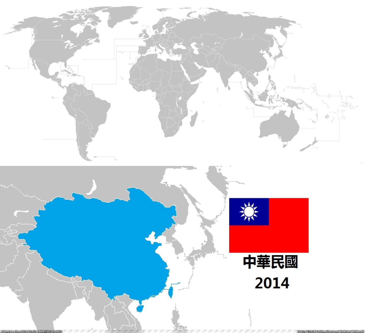 #World #May #Due #Territorial #Boredom #Accura #Based #Claims #Taiwan [Mapporn] The World according to Taiwan, i made due to boredom, based on all of their territorial claims, may not be 100% accura Pic. (Bild von album My r/MAPS favs))