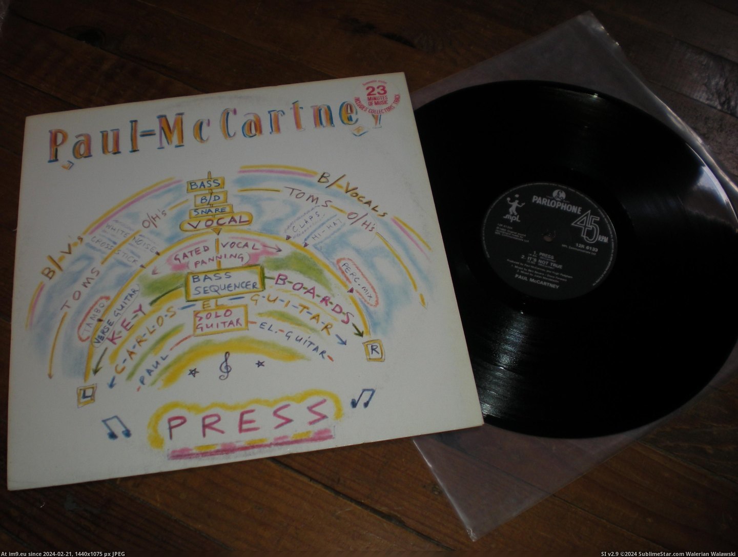 #Press #Mccartney #Demo McCartney Press 45 DEMO 6 Pic. (Image of album new 1))