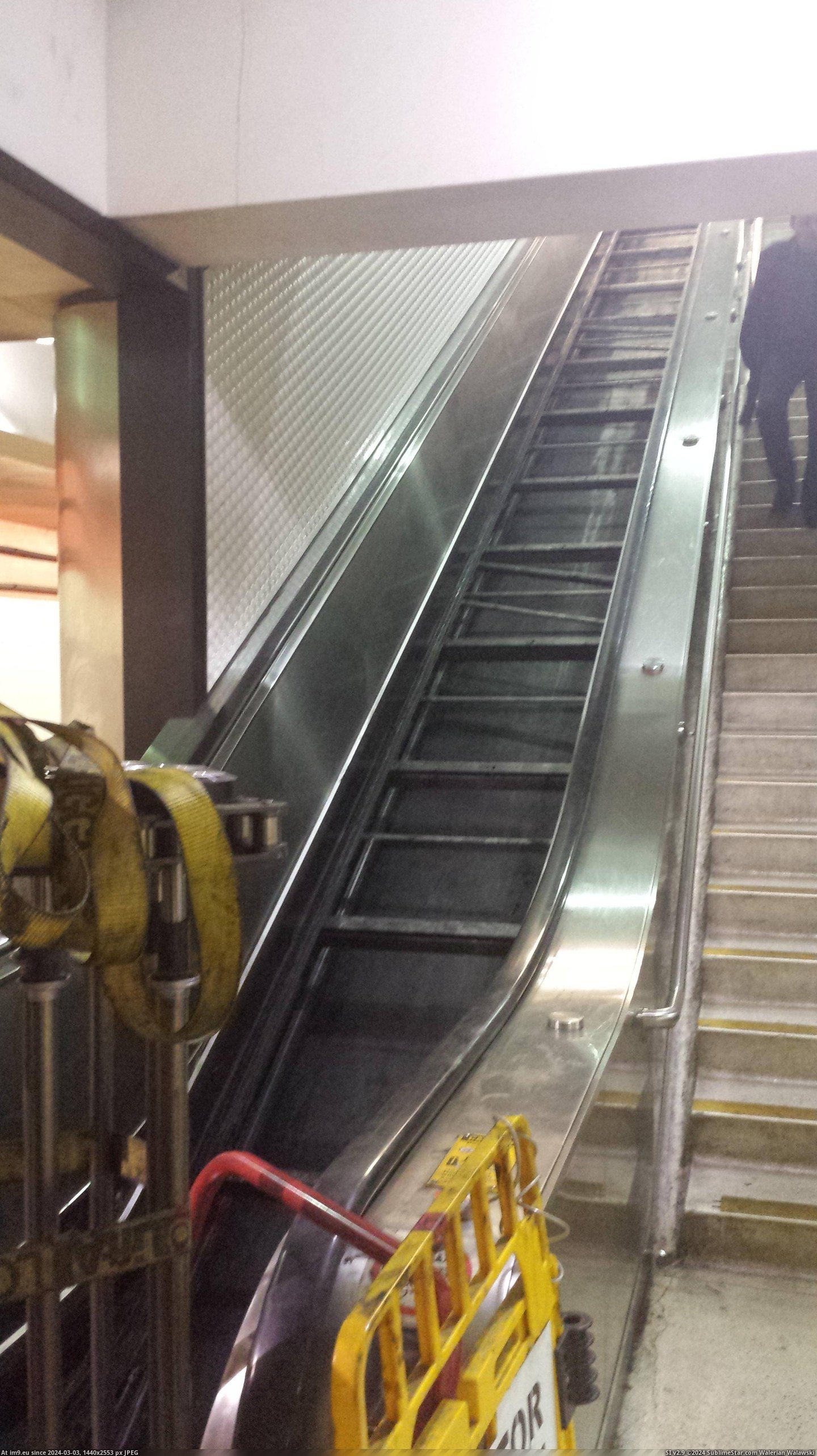 #Steps  #Escalator [Mildlyinteresting] An escalator without its steps Pic. (Image of album My r/MILDLYINTERESTING favs))