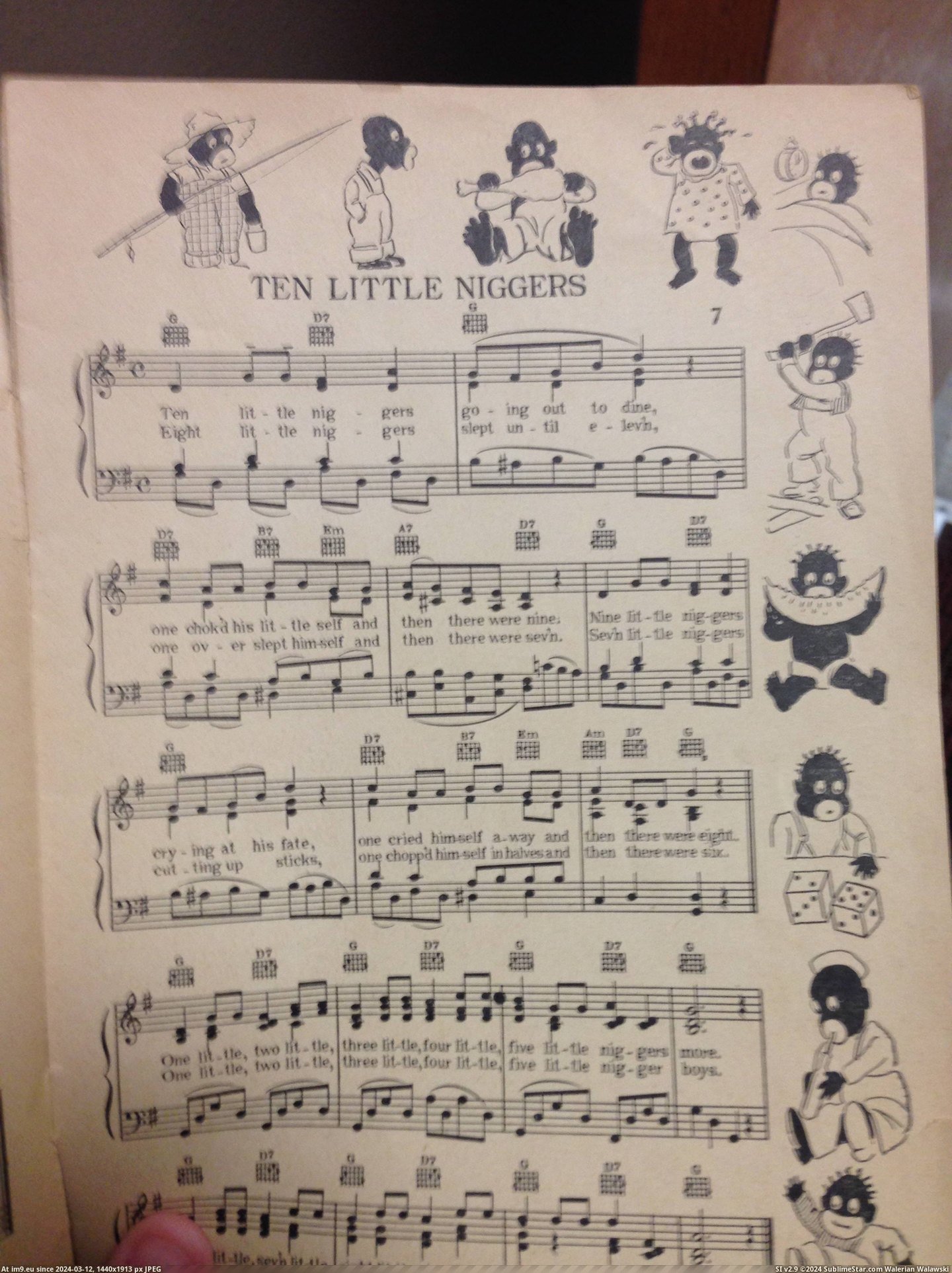 #Old #How #Normal #Illustrations #Songbook #Strange #Children #Song [Mildlyinteresting] Found an old children's songbook (c) 1937. Strange to think of how normal this song and the illustrations wo Pic. (Bild von album My r/MILDLYINTERESTING favs))